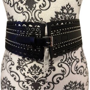 Express  Black Studded Belt